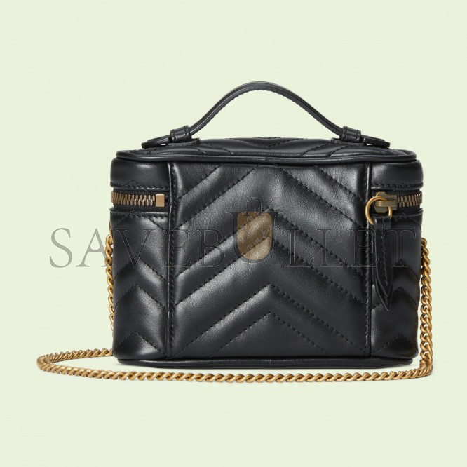 GUCCI GG MARMONT MINI TOP HANDLE BAG ‎699515  (6.3*4.1*5.9cm)